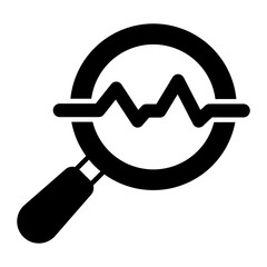 Search Analysis Glyph Icon