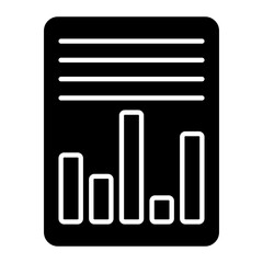Online Analysis Glyph Icon
