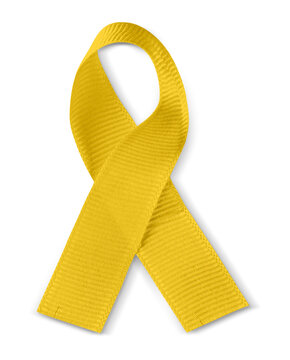 Yellow Awareness Ribbon - Support Our Troops Awareness Concept