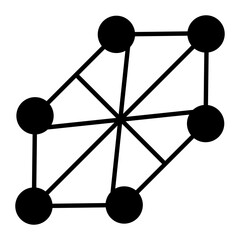 Network Glyph Icon