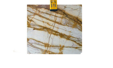 Isolated fragment of marble on a transparent background
