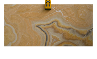 Isolated fragment of onyx Miele on a transparent background