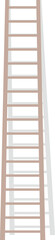 Ladder pushed against the wall illustration design element graphic with transparent background