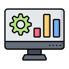 Data Science Line Color Icon