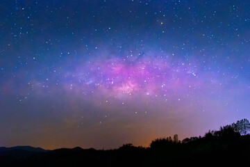 Majestic Celestial Symphony: In this captivating photograph, the milky way unfurls across the night...