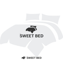 Bed logo, modern logo, concept logo