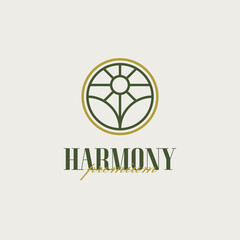 Fototapeta premium Creative leaf flower plant agriculture logo design vector icon template illustration