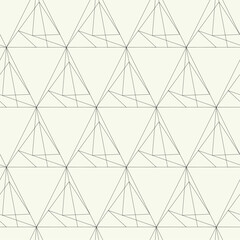 Vector monochrome geometric pattern in simple graphic design. Fashion trendy geometry.