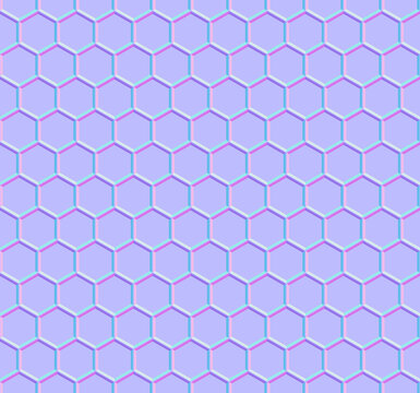 Normal map of wire mesh pattern (Perfect seamless pattern)