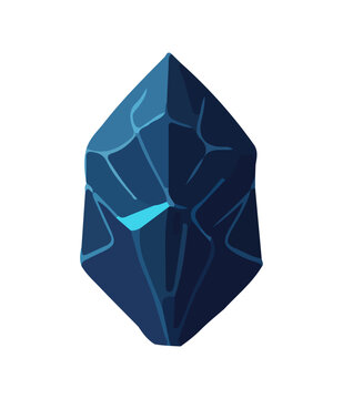 Gem Cartoon jewelry 3d stone for game achievement and currency, icon of colored shiny crystal.
