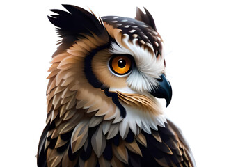 Fototapeta premium Owl bird, Generative AI