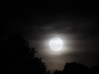 moon and clouds