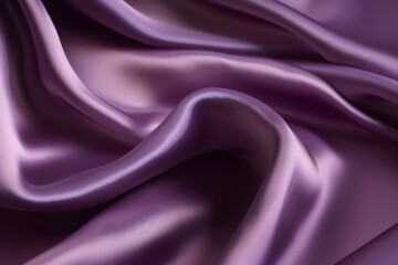 Obraz premium Silk fabric in purple, Generative AI