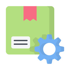 Parcel Setting Flat Icon