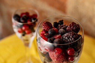 strawberries, raspberries, cranberries and blueberries