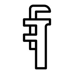 pipe wrench icon