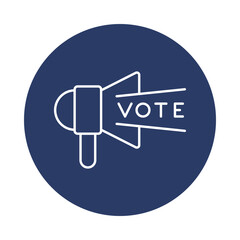 mic, vote, announcement, election promotion icon