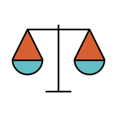 balance, weight, scale, law icon