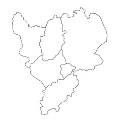 High Quality map of East Midlands England is a region of England, with borders of the ceremonial counties