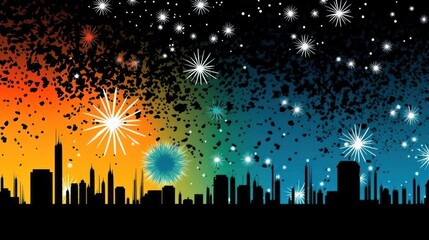 Fireworks symbolizing celebration