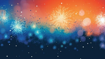 Fototapeta na wymiar Fireworks symbolizing celebration