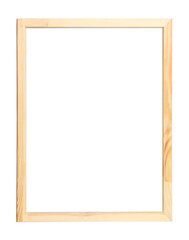 Obraz premium Wooden frame isolated on white. For mirror, photo, picture, painting and others