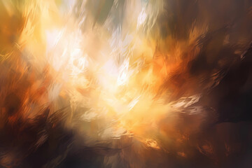 A close-up shot of a textured background created using light brush painting techniques, with abstract color splashes that represent all seasons