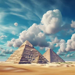 Foto op Canvas pyramids of giza © mech