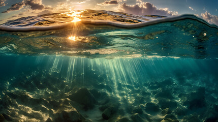 海底からの魅惑的な光景 No.002 | Captivating Sight from Beneath the Sea Generative AI
