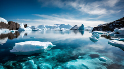 輝く南極の氷原 No.021 | Glistening Antarctic Icefields Generative AI