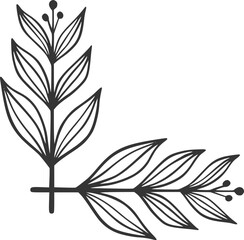 Floral Corner, plant, vintage, background, design, floral, nature, flower, summer, leaf, illustration, vector, decoration, wallpaper, spring, garden, art, botanical, pattern, texture, invitation, blos