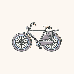 Fototapeta premium bicycle isolated on white background
