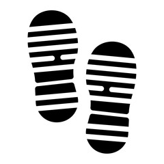 footprint glyph icon