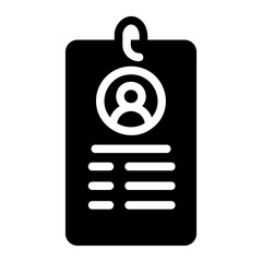 id card glyph icon