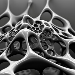 abstract 3d web-like structure