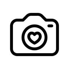 Editable wedding photography vector icon. Wedding, valentine, love, celebration. Part of a big icon set family. Perfect for web and app interfaces, presentations, infographics, etc