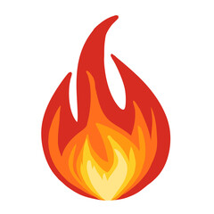 Ilustración Fuego sin fondo