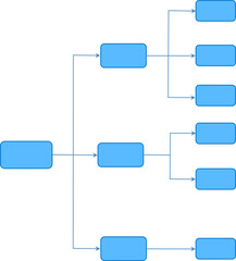 Infographic illustration. Hierarchy diagram organization chart. Flowchart infographic. Workflow organization hierarchy structure, graphic diagrams. .
