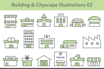 Building & Cityscape Illustrations 02