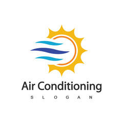 Air Conditioning Logo, HVAC Logo Concept