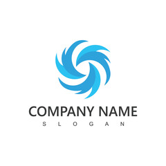 Air Conditioning Logo, HVAC Logo Concept