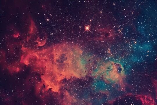 vibrant and starry cosmic space Generative AI