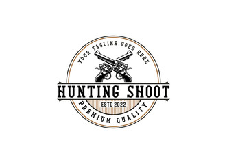 Creative Gun Logo Design. Gun Logo Template Ready to Use. Gun Vector