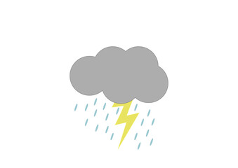 Heavy rainy weather icon