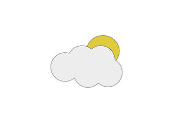 Partly cloudy weather icon