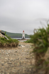 marine lighthouse on the cape