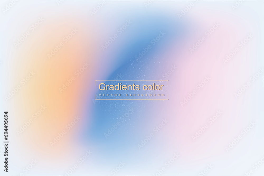 Aufkleber blurred smooth colored abstract background. vector horizontal template for digital landing page