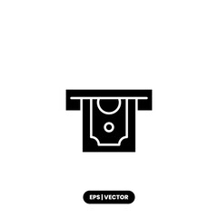 Money icon vector illustration logo template for many purpose. Isolated on white background.