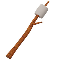 3d marshmallow stick