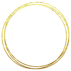 oval frame with gold circles frame